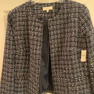 Talbots tweed trench coat